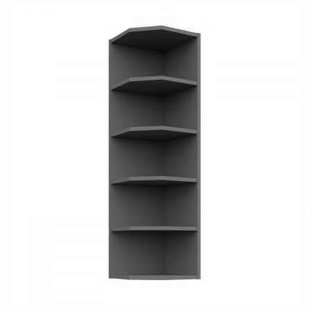 szafka górna zakończeniowa 30 cm wysoka CREMA antracyt 30 G-108 ZAK